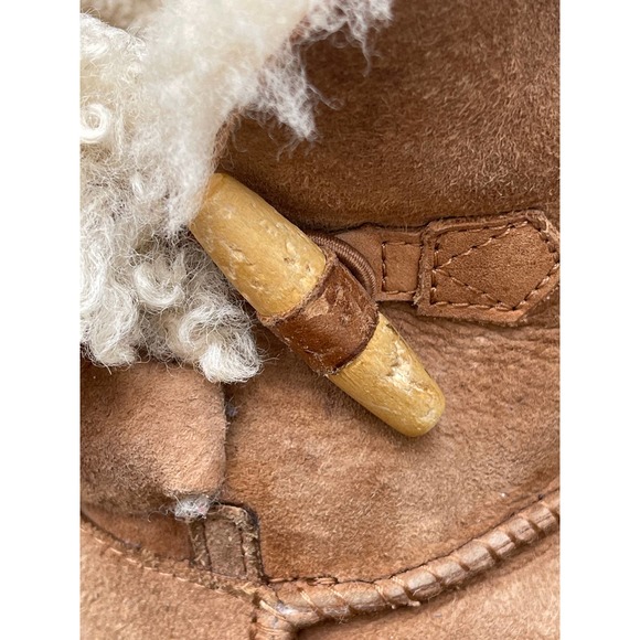 Ugg Keely Short Boots Chestnut Brown Size 4 - Picture 7 of 8